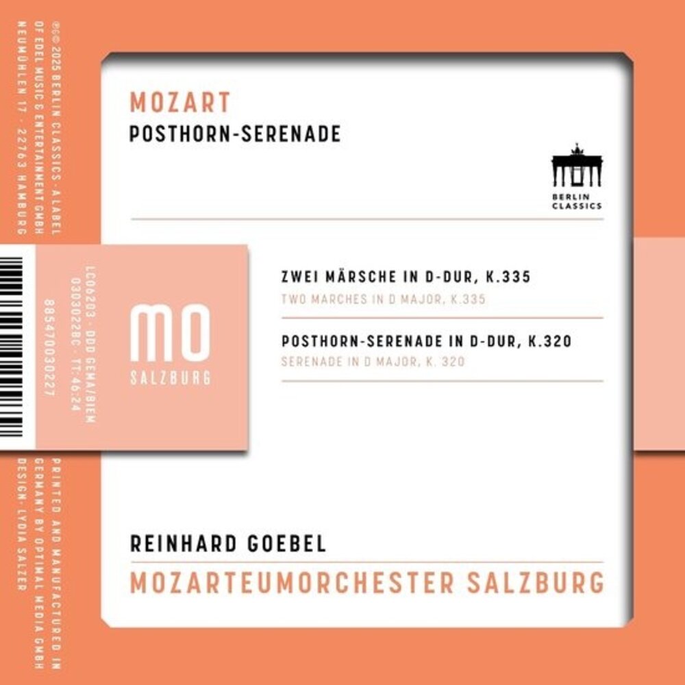 Berlin Classics MOZART: POSTHORNSERENADE