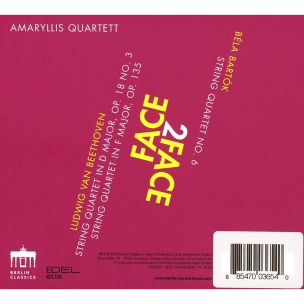 Berlin Classics BEETHOVEN, BARTOK: FACE2FACE