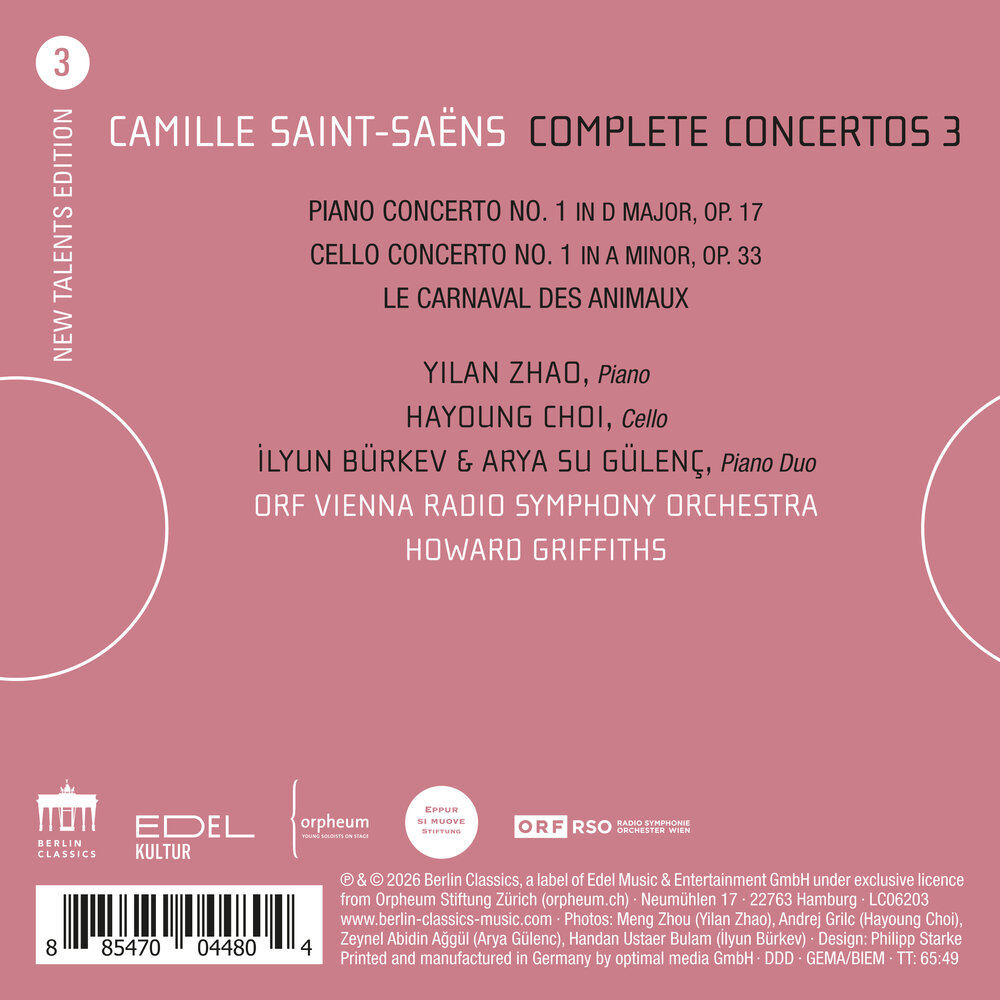 Berlin Classics SAINT-SAËNS: COMPLETE CONCERTOS 3