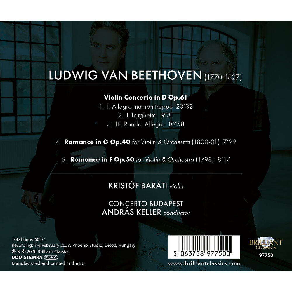 Brilliant Classics BEETHOVEN: VIOLIN CONCERTO, 2 ROMANCES