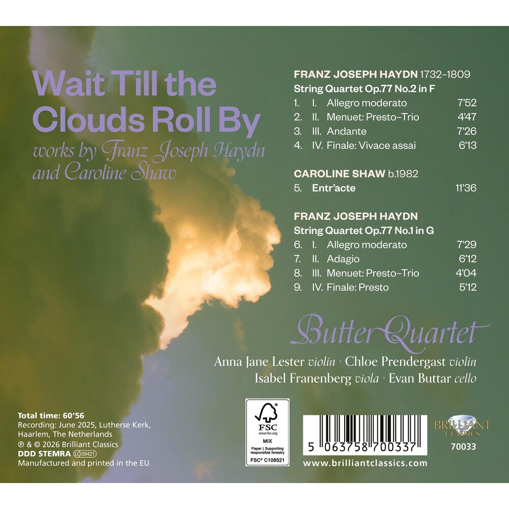 Brilliant Classics HAYDN & SHAW: WAIT TILL THE CLOUDS ROLL BY