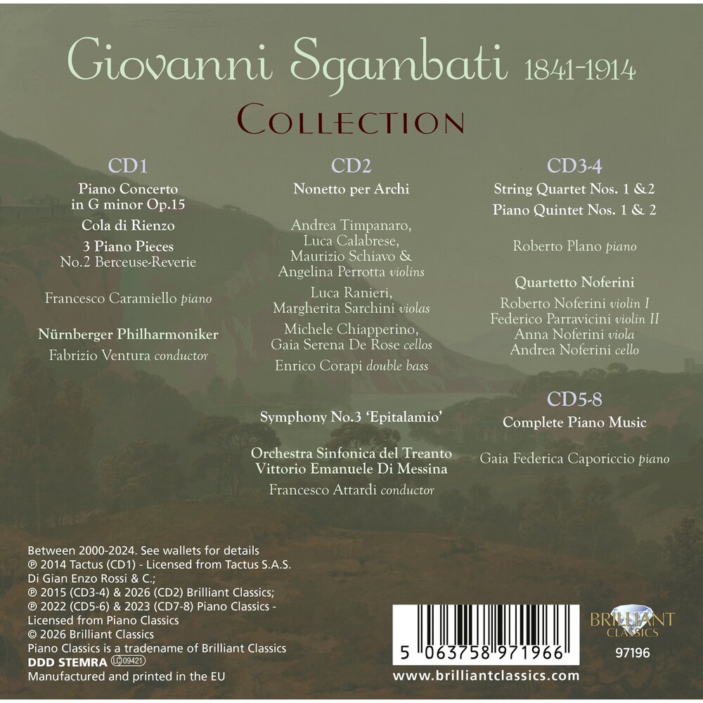 Brilliant Classics SGAMBATI COLLECTION (ITALIAN ROMANTICS SERIES) (8CD)
