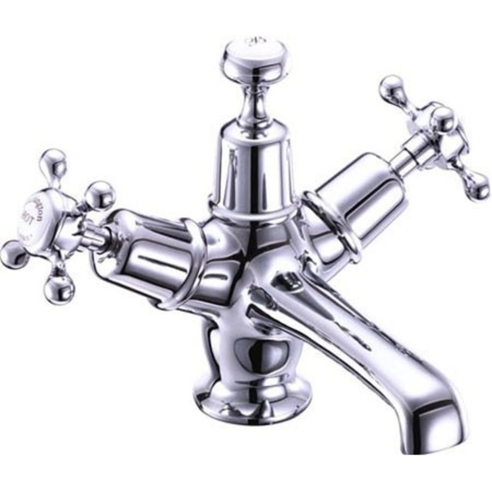 BB Edwardian Claremont 1-hole basin mixer with Click-Clack waste