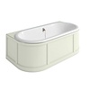 London Back-to-Wall Badewanne mit Verkleidung Burlington London Back-to-Wall Badewanne mit Verkleidung