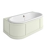 Burlington London Back-to-Wall bath with panel