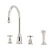 Perrin & Rowe Traditional Kitchen mixer Athenian E.4375 with rinse