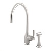 Perrin & Rowe Contemporary Kitchen mixer Mimas E.4846 C-spout with rinse