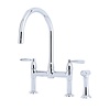 Perrin & Rowe Contemporary Kitchen bridge mixer Io E.4273 with rinse