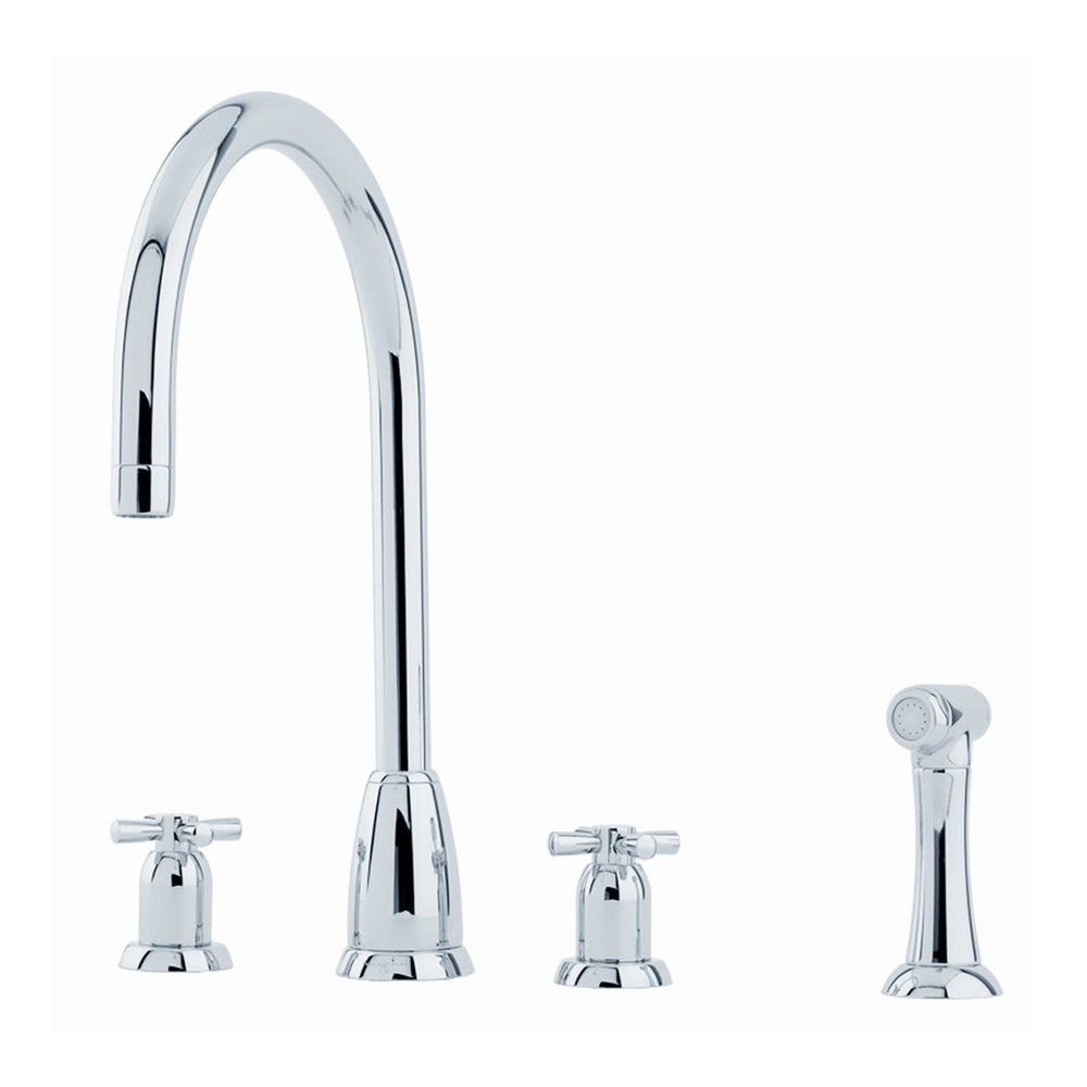 Perrin & Rowe Contemporary Kitchen mixer Callisto E.4890 C-spout  with rinse