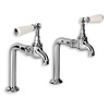 Lefroy Brooks 1900 Classic Kitchen pillar tap Classic White Lever WL-1590