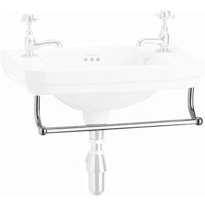 Towel rail cloakroom basin