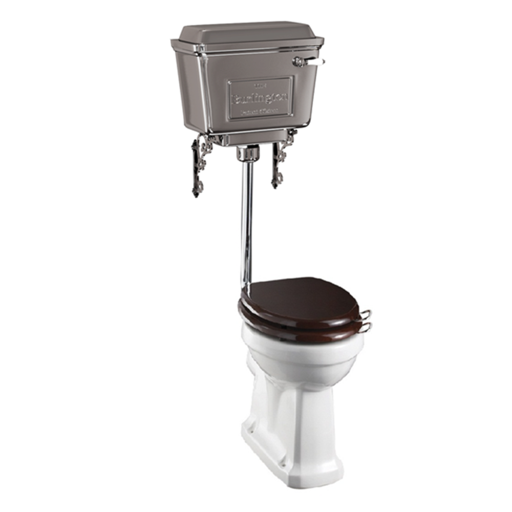 BB Edwardian Low level toilet (p-trap) with aluminium cistern