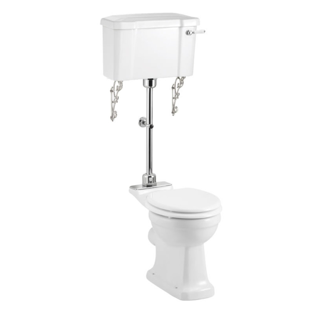 BB Edwardian Medium level toilet with porcelain cistern - p-trap