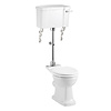 BB Edwardian Medium level toilet with porcelain cistern - p-trap