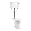 BB Edwardian Medium level toilet with porcelain cistern - p-trap