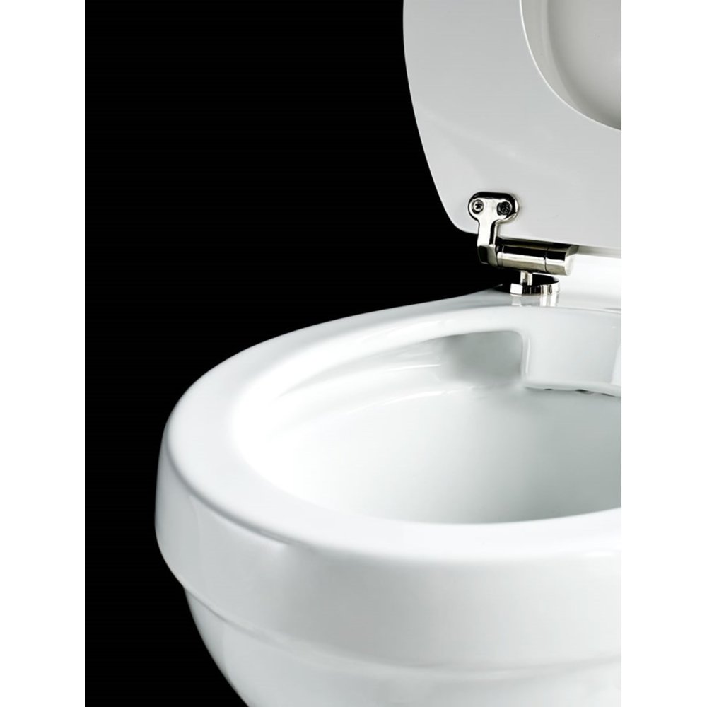 BB Edwardian Medium toilet zonder spoelrand met porseleinen reservoir, achteruitlaat (PK)