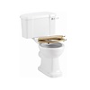 Burlington Soft close oak toilet seat