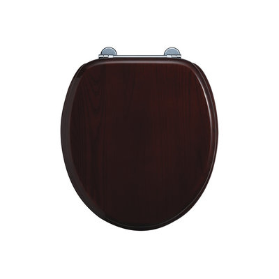 Mahogany toilet seat soft-close S17