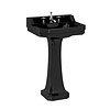 BB Edwardian Bespoke Edwardian 56cm basin Black with pedestal