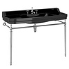 BB Edwardian Bespoke Edwardian 120cm Black basin with metal stand