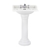 Perrin & Rowe Victorian Victorian 63.5cm basin with pedestal