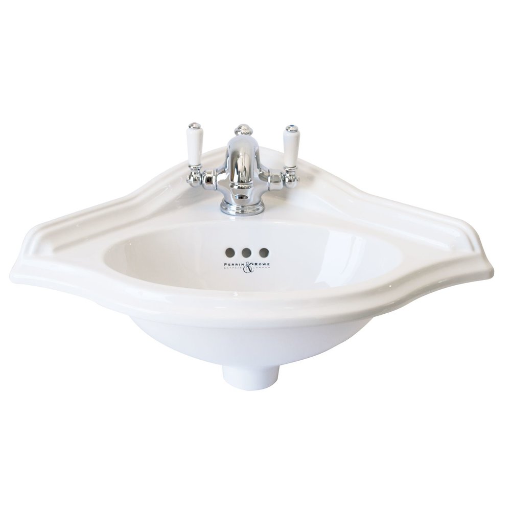 Perrin & Rowe Victorian Nostagic corner cloakroom basin