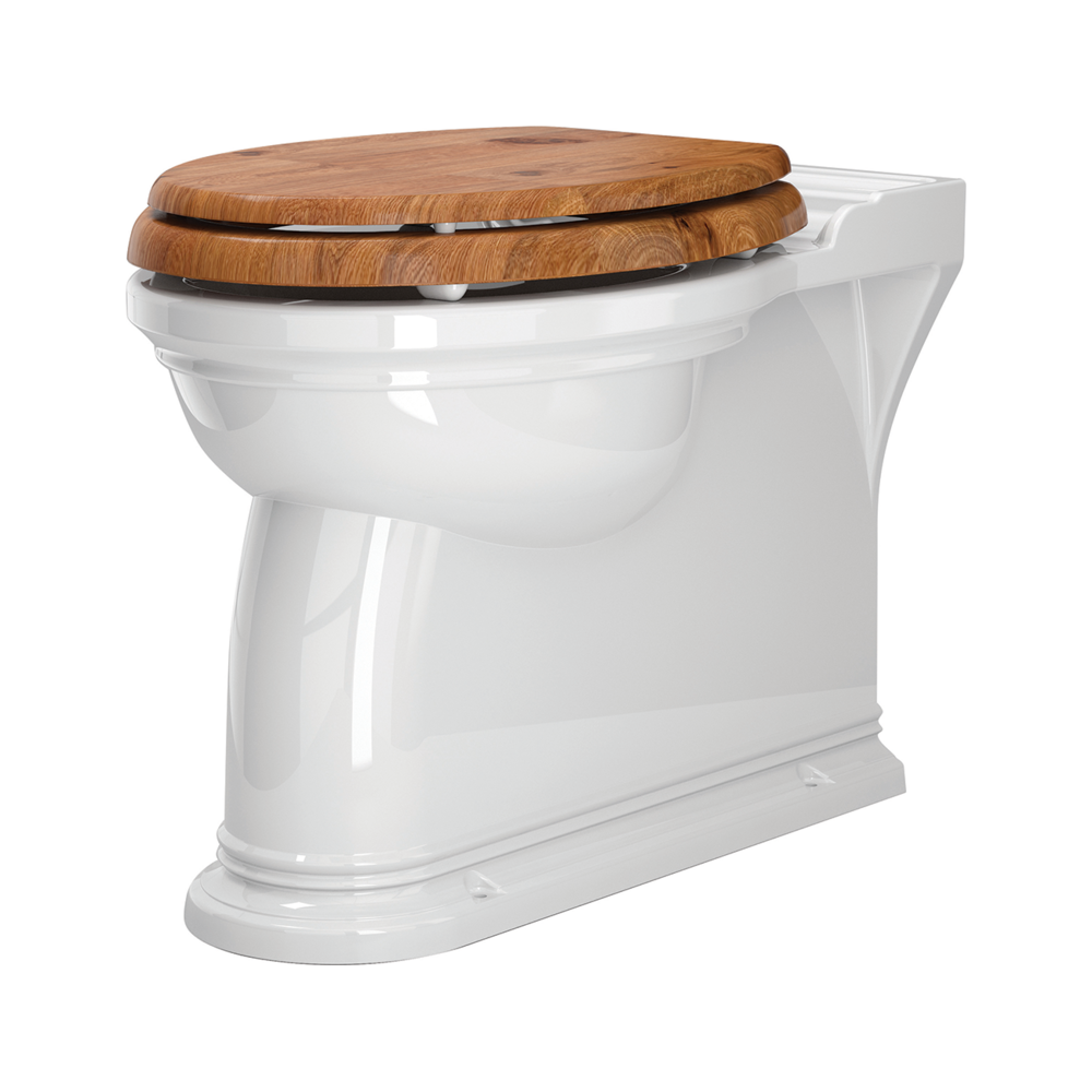 Perrin & Rowe Victorian Staande toilet pot - tegen de muur te monteren