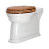 Perrin & Rowe Victorian Staande toilet pot - tegen de muur te monteren