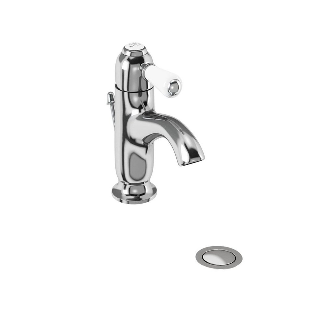 BB Edwardian Chelsea 1-hole basin mixer with pop-up waste