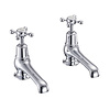 BB Edwardian Claremont pillar taps (pair) with 5"-spout