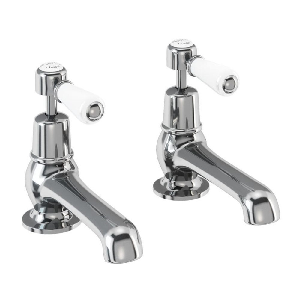 BB Edwardian Kensington pillar taps (pair) with 5"-spout