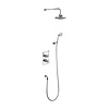 BB Edwardian Trent Concealed thermostatic shower valve with shower rose and  hand shower