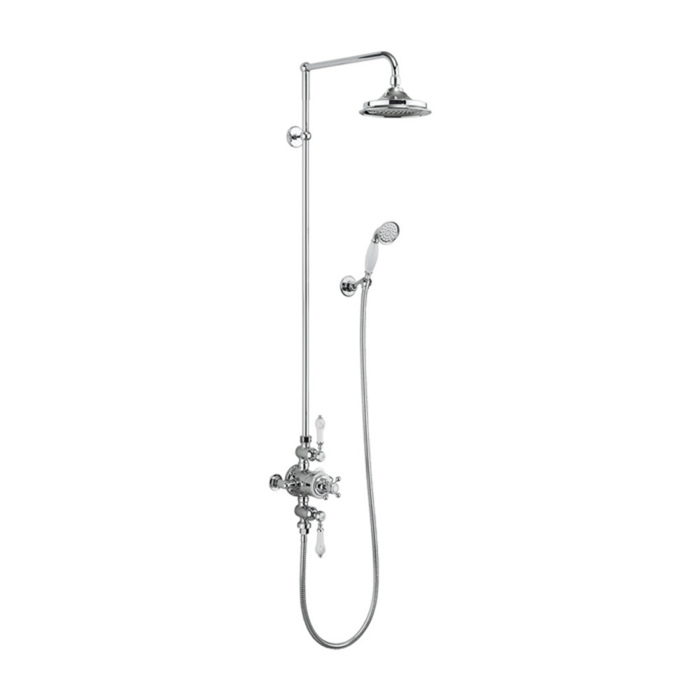 BB Edwardian Avon Exposed thermostatic shower valve with rose and hand shower kit