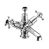 Claremont Black 1-hole basin mixer with Click-Clack waste BB Edwardian Black Claremont Black 1-hole basin mixer with Click-Clack waste