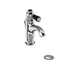 BB Edwardian Black Chelsea Black 1-hole basin mixer with pop-up waste