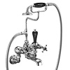 Claremont Black badmengkraan met handdouche - wandbevestiging BB Edwardian Black Claremont Black badmengkraan met handdouche - wandbevestiging