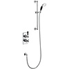 BB Edwardian Black Trent Black Concealed thermostatic shower valve with hand shower