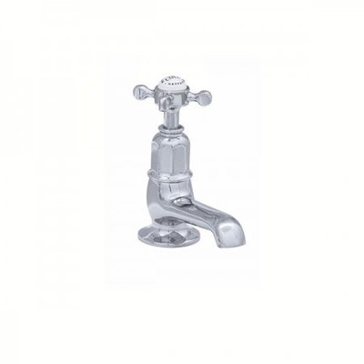 Victorian White Cold pillar tap E.3486