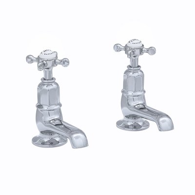 Victorian White Pillar taps E.3476