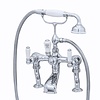Perrin & Rowe Victorian White Bath shower mixer with lever E.3500/1