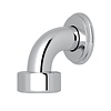 Perrin & Rowe Victorian White Exposed shower thermo with top return elbow 5550/5397