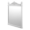 BB Edwardian Georgian Mirror - White Aluminium 55x75cm