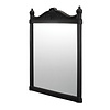 BB Edwardian Georgian Mirror - Black Aluminium 55x75cm