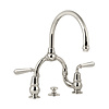 Lefroy Brooks 1910 La Chapelle LB1910 La Chapelle 2-hole basin bridge mixer with lever handles FM-9000