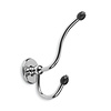 Lefroy Brooks 1900 Classic Black LB1900 Classic  Black double robe hook BK-4511