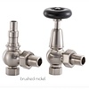 Arroll Manual radiator valve set with wooden wheel UK-20