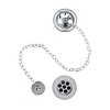 Burlington Burlington bath overflow with plug and chain W3