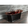 William Holland Freestanding copper bath Bateau, finish charcoal/copper