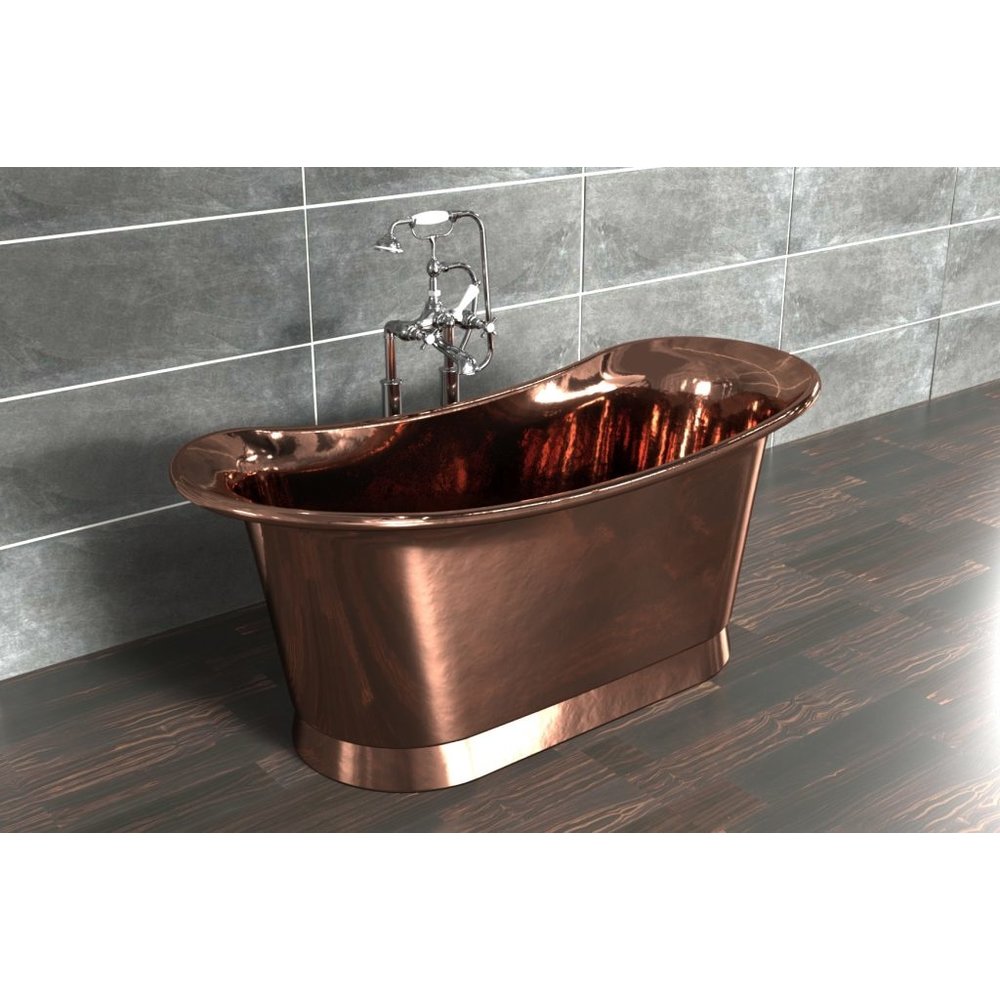 William Holland Freestanding copper bath Bateau, finish copper/copper