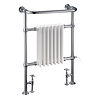 Burlington Traditional towel rail with white column inset Trafalgar R1